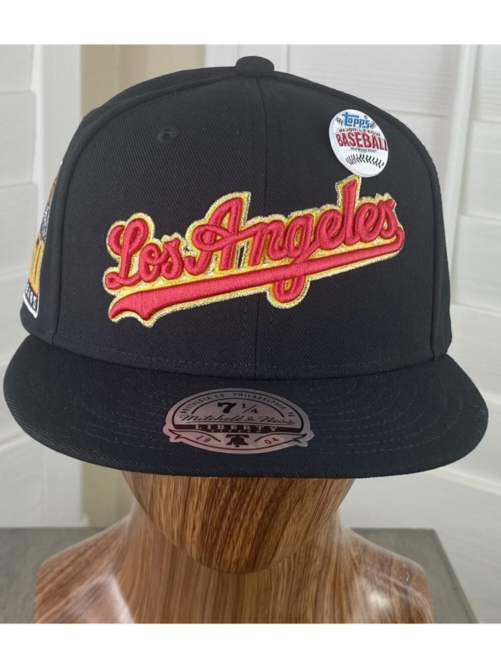 Mitchell & Ness x Topps 2001 w/Pin MLB Los Angeles Dodgers Fitted Hat 7 1/4, NWT